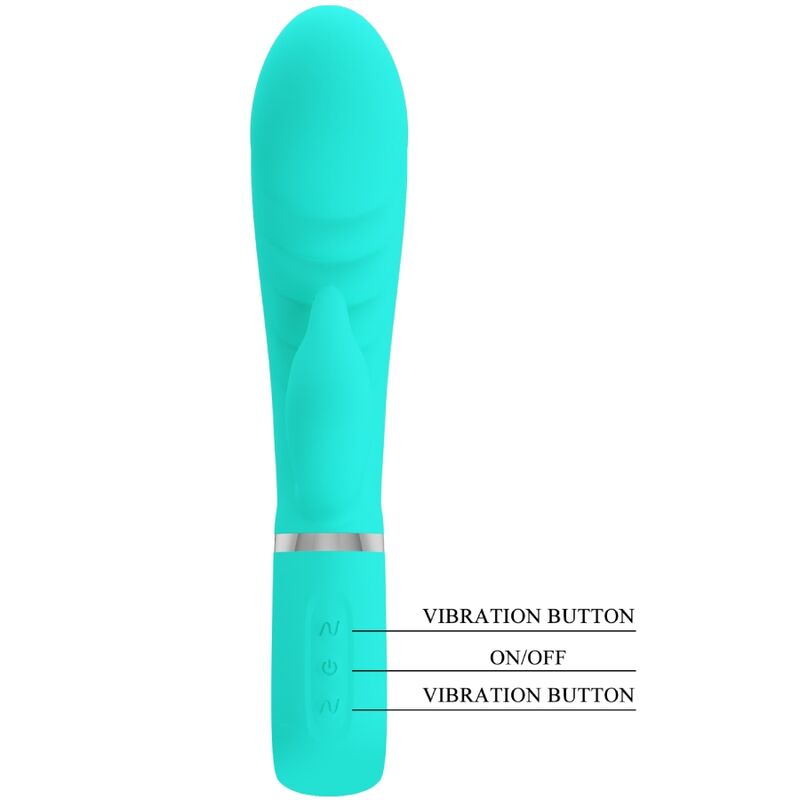 PRETTY LOVE - PRESCOTT Multifunktions-G-Punkt-Vibrator Aqua Grün