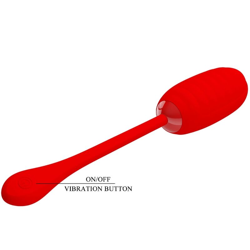 PRETTY LOVE - KIRK Wiederaufladbares Vibrations-Ei Rot