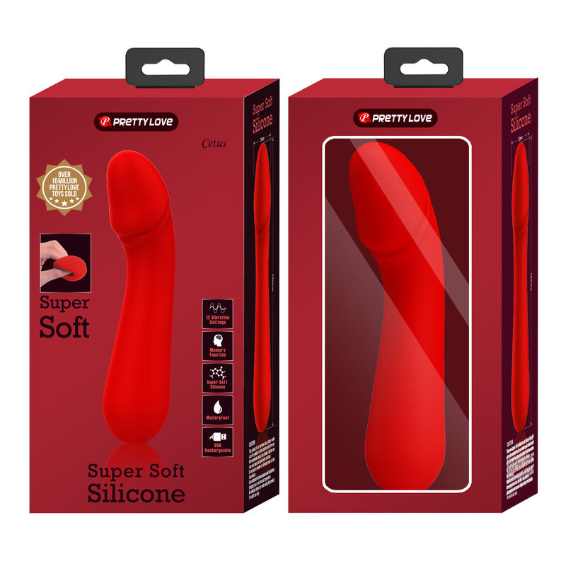 PRETTY LOVE - CETUS Wiederaufladbarer Vibrator Rot