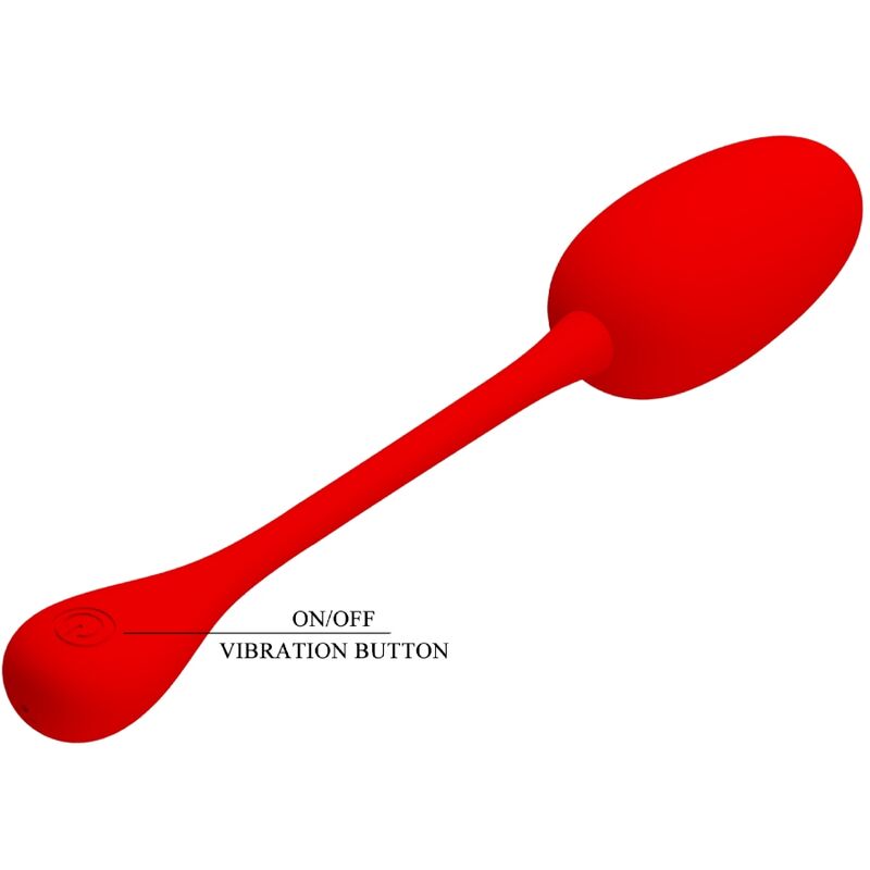 PRETTY LOVE - KNUCKER RED Wiederaufladbares Vibrations-Ei