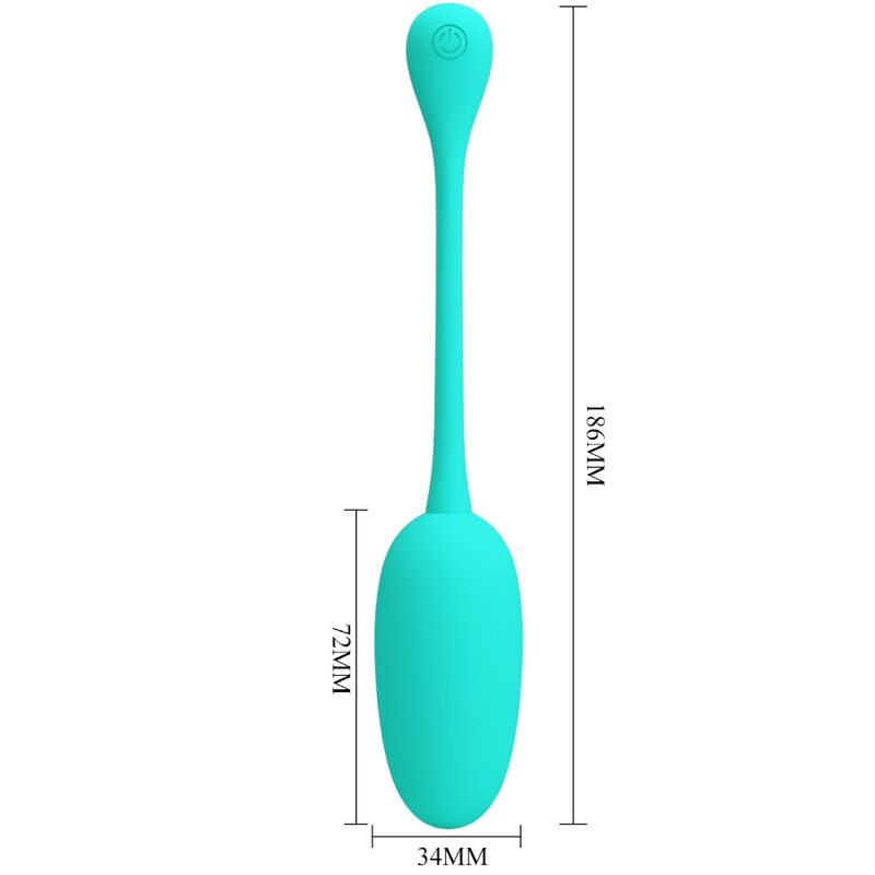 PRETTY LOVE - KNUCKER WATER GREEN Wiederaufladbares Vibrations-Ei