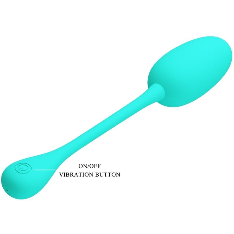PRETTY LOVE - KNUCKER WATER GREEN Wiederaufladbares Vibrations-Ei