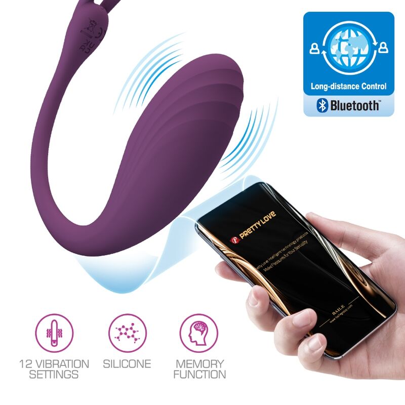 PRETTY LOVE - CATALINA VIBRATOR MIT APP-FERNBEDIENUNG LILA