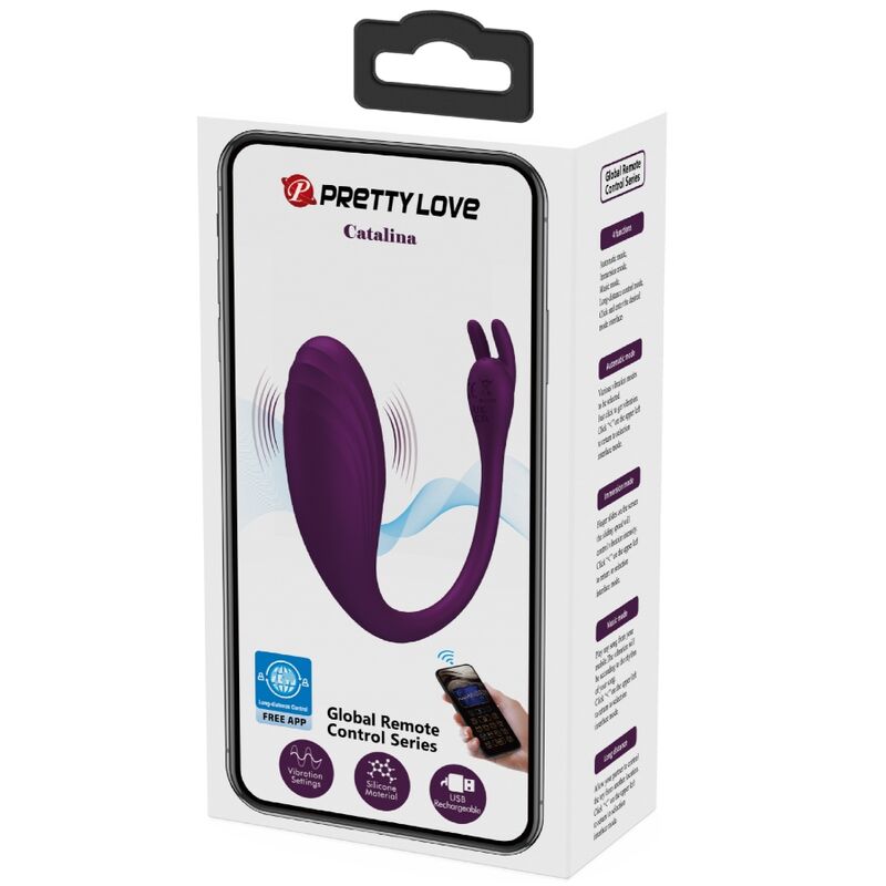 PRETTY LOVE - CATALINA VIBRATOR MIT APP-FERNBEDIENUNG LILA