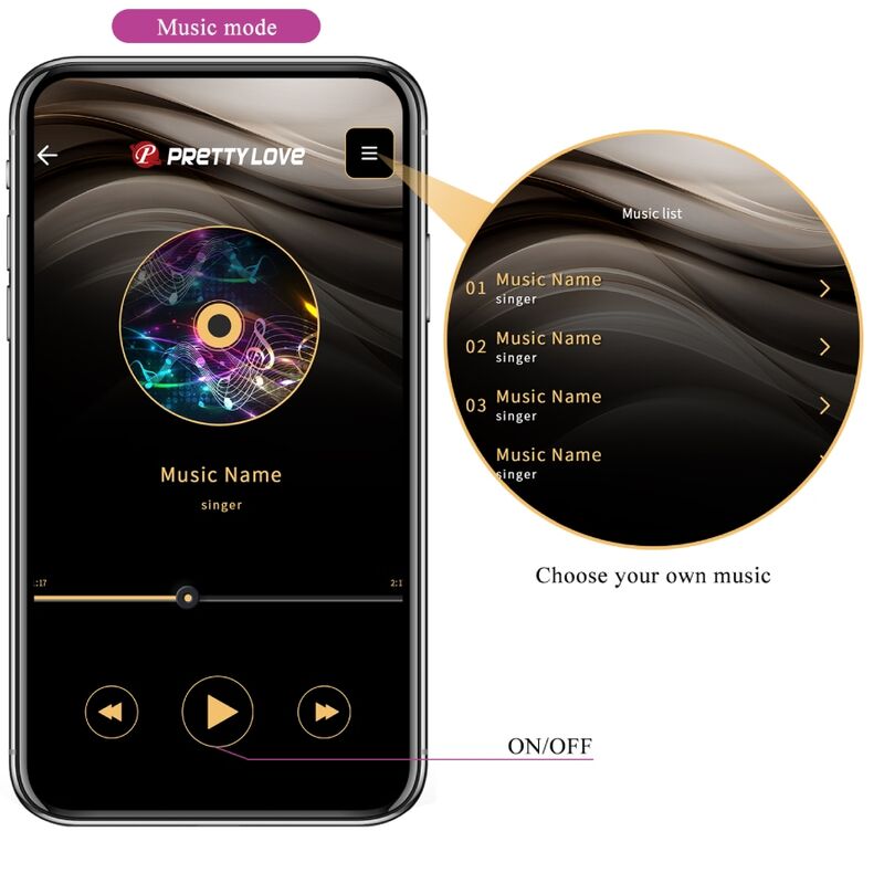 PRETTY LOVE - CATALINA VIBRATOR MIT APP-FERNBEDIENUNG LILA