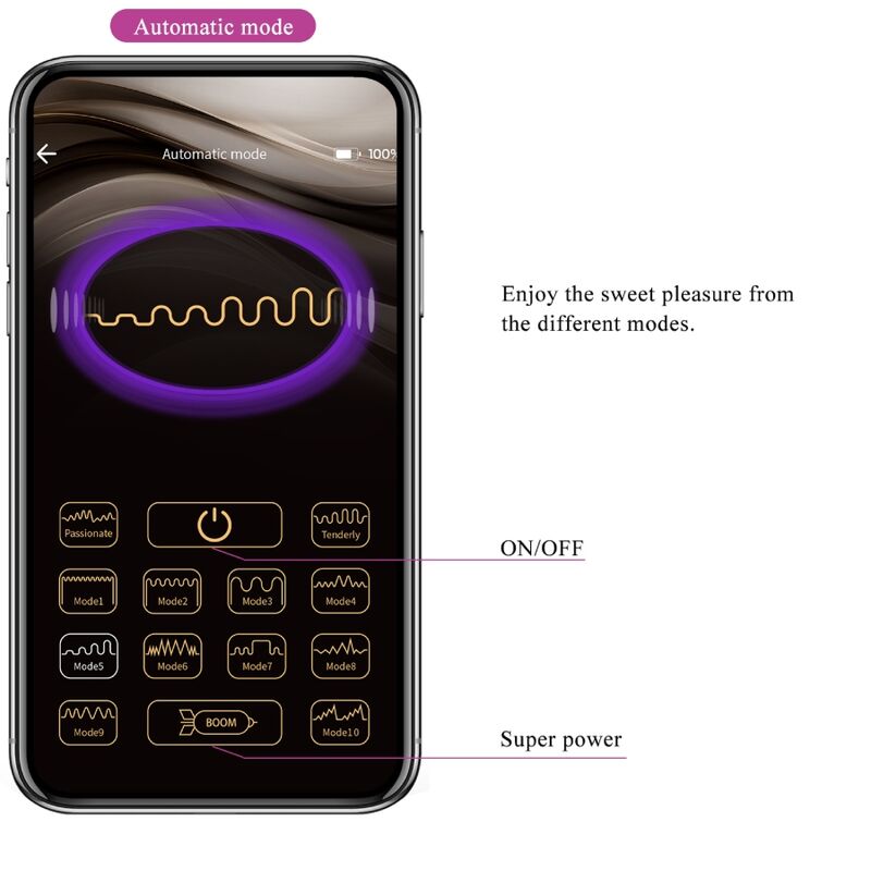 PRETTY LOVE - CATALINA VIBRATOR MIT APP-FERNBEDIENUNG LILA