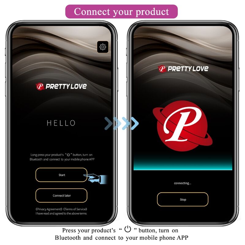 PRETTY LOVE - JEFFERSON APP-GESTEUERTER ANALPLUG LILA