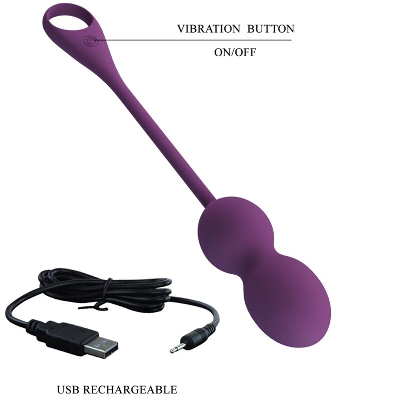 Entdecken Sie die PRETTY LOVE - ELVIRA Kegel Balls mit App-Fernbedienung in einem verführerischen Lila. Diese innovativen Kegel Balls bieten nicht nur ein intensives Training für Ihre Beckenbodenmuskulatur, sondern auch die Möglichkeit, die Kontrolle über Ihre Lust ganz bequem über Ihr Smartphone zu übernehmen. Genießen Sie die Kombination aus Funktionalität und Vergnügen und steigern Sie Ihr sexuelles Empfinden auf eine ganz neue Art und Weise. Lassen Sie sich von der hochwertigen Verarbeitung und dem eleganten Design begeistern!