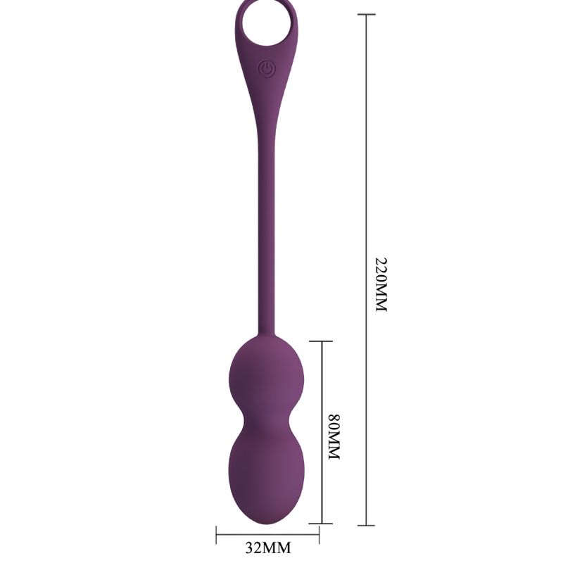 Entdecken Sie die PRETTY LOVE - ELVIRA Kegel Balls mit App-Fernbedienung in einem verführerischen Lila. Diese innovativen Kegel Balls bieten nicht nur ein intensives Training für Ihre Beckenbodenmuskulatur, sondern auch die Möglichkeit, die Kontrolle über Ihre Lust ganz bequem über Ihr Smartphone zu übernehmen. Genießen Sie die Kombination aus Funktionalität und Vergnügen und steigern Sie Ihr sexuelles Empfinden auf eine ganz neue Art und Weise. Lassen Sie sich von der hochwertigen Verarbeitung und dem eleganten Design begeistern!