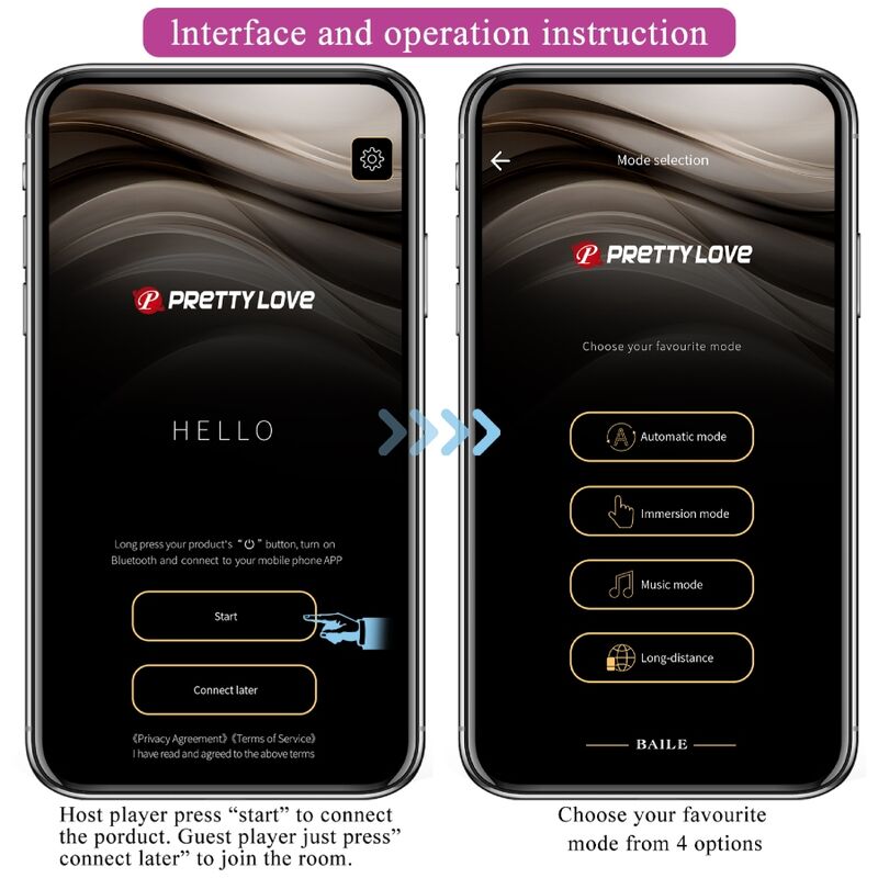 Entdecken Sie die PRETTY LOVE - ELVIRA Kegel Balls mit App-Fernbedienung in einem verführerischen Lila. Diese innovativen Kegel Balls bieten nicht nur ein intensives Training für Ihre Beckenbodenmuskulatur, sondern auch die Möglichkeit, die Kontrolle über Ihre Lust ganz bequem über Ihr Smartphone zu übernehmen. Genießen Sie die Kombination aus Funktionalität und Vergnügen und steigern Sie Ihr sexuelles Empfinden auf eine ganz neue Art und Weise. Lassen Sie sich von der hochwertigen Verarbeitung und dem eleganten Design begeistern!