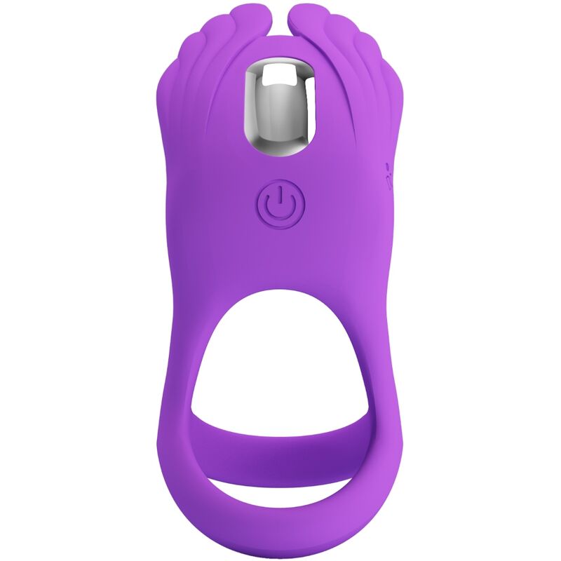 PRETTY LOVE - SILAS VIBRATORISCHER PENISRING 7 VIBRATIONEN LILA SILIKON
