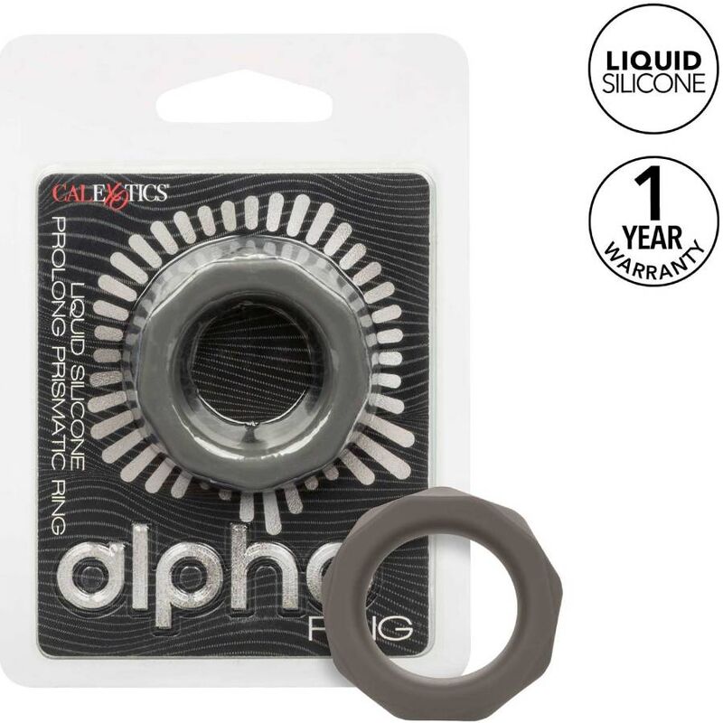 CALEXOTICS - ALPHA PROLONG prismatischer Ring Grau