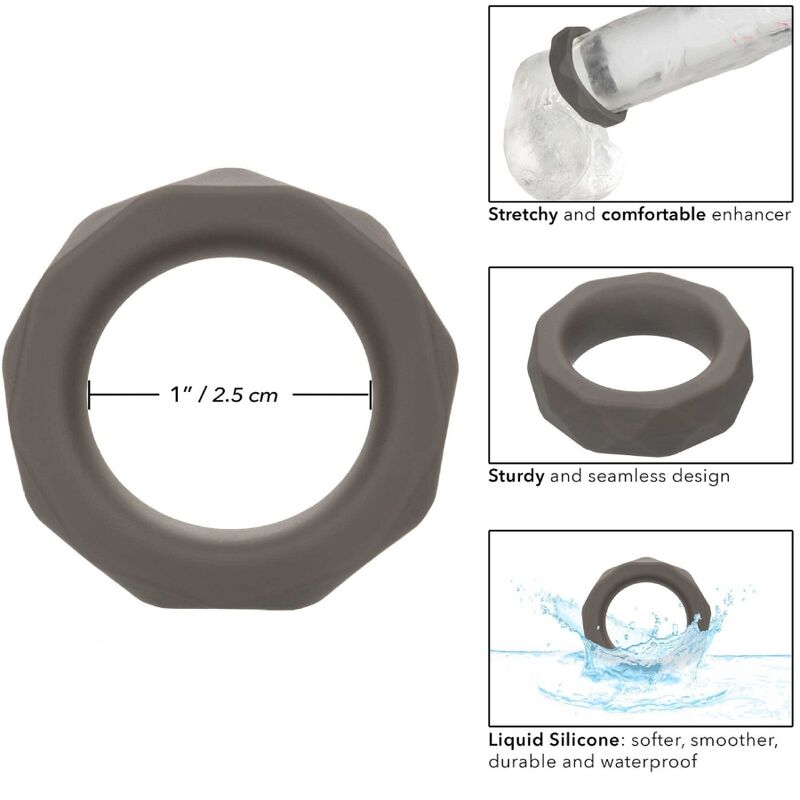 CALEXOTICS - ALPHA PROLONG prismatischer Ring Grau