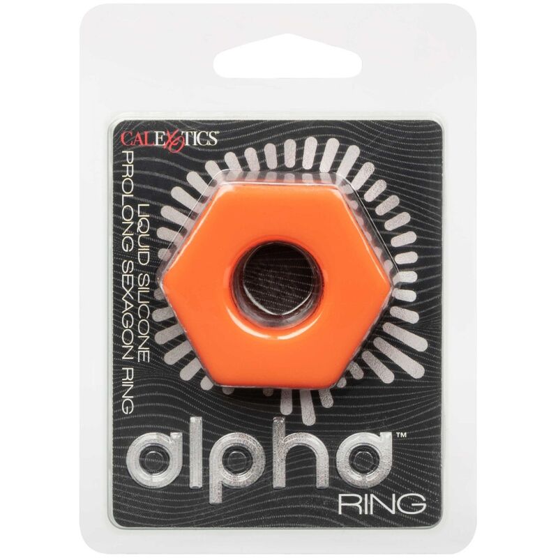 CALEXOTICS - ALPHA PROLONG SEXAGON RING Orange
