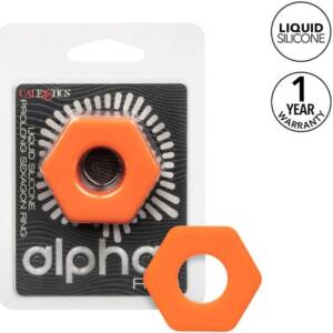 CALEXOTICS - ALPHA PROLONG SEXAGON RING Orange