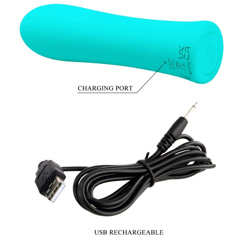 PRETTY LOVE - ALFREDA SUPER POWER VIBRATOR WASSERGRÜN