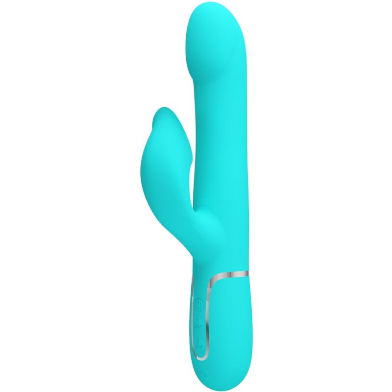 PRETTY LOVE - RABBIT VIBRATOR PERLEN AQUA GRÜN