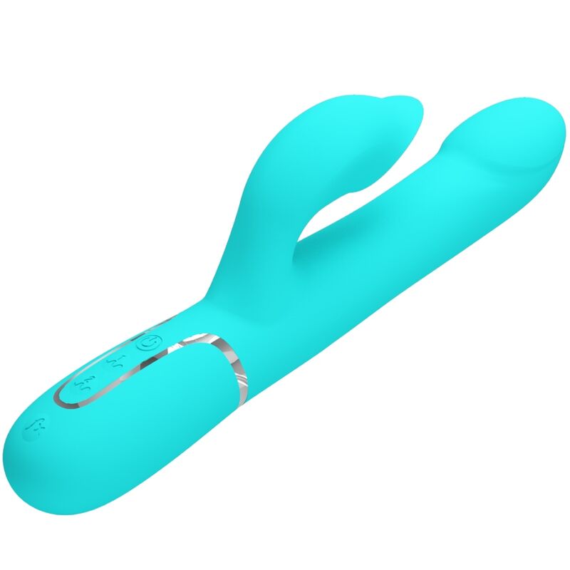 PRETTY LOVE - RABBIT VIBRATOR PERLEN AQUA GRÜN