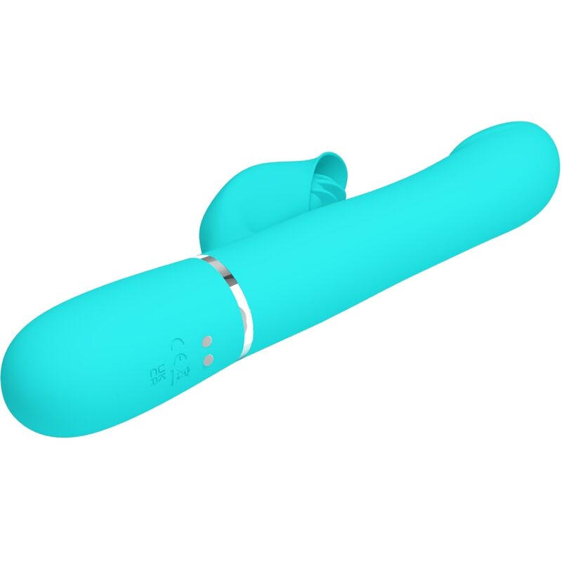 PRETTY LOVE - RABBIT VIBRATOR PERLEN AQUA GRÜN