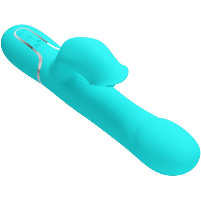 PRETTY LOVE - RABBIT VIBRATOR PERLEN AQUA GRÜN
