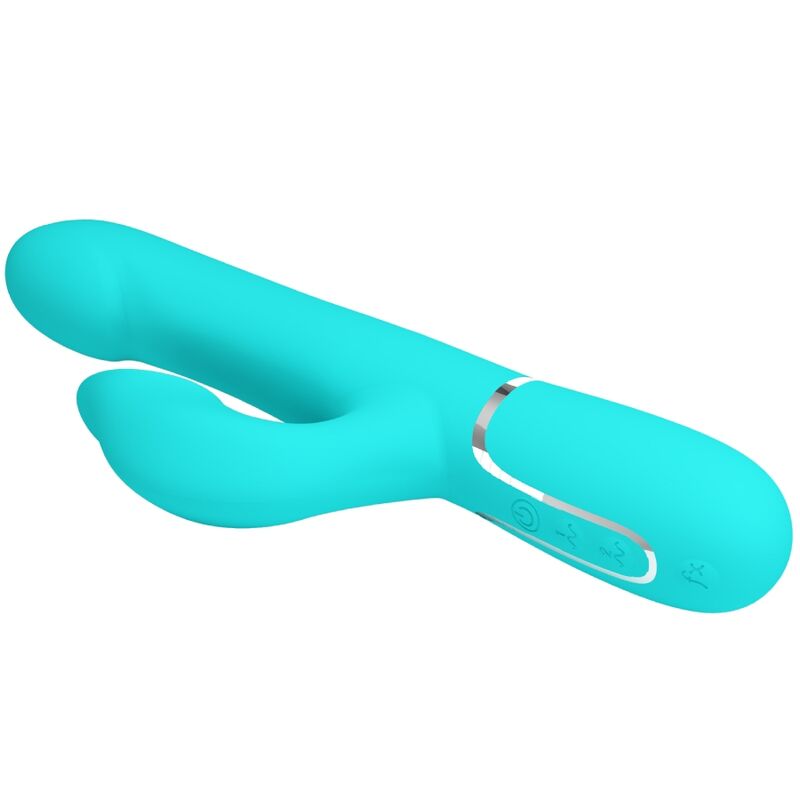 PRETTY LOVE - RABBIT VIBRATOR PERLEN AQUA GRÜN