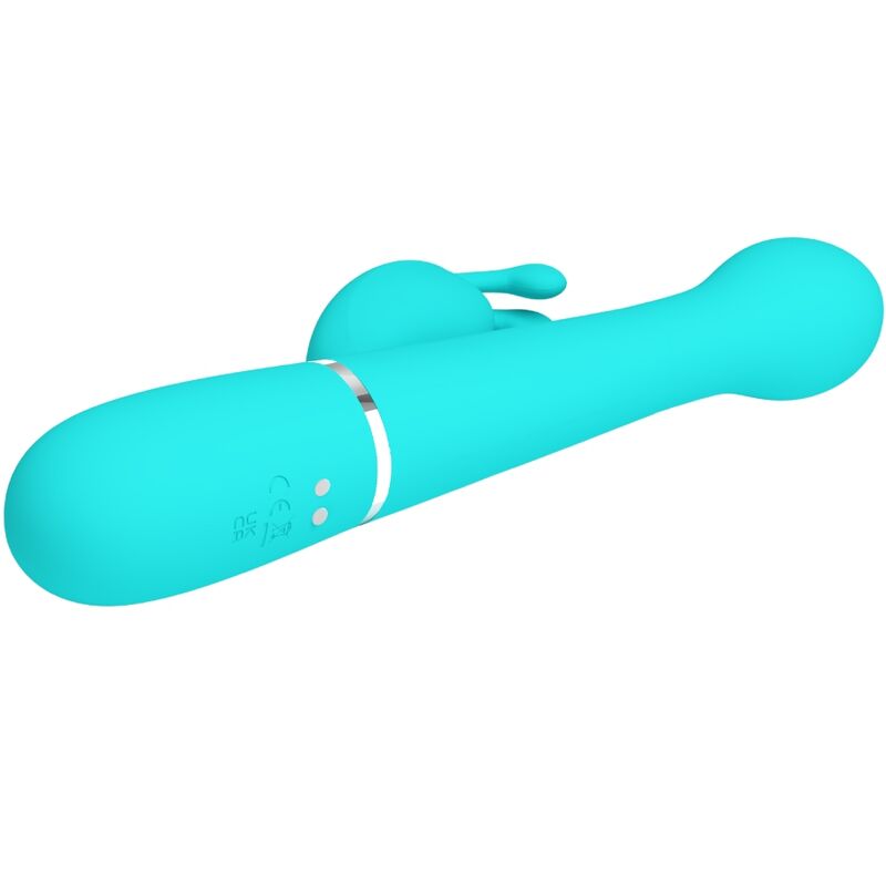 PRETTY LOVE - DEJON RABBIT VIBRATOR 3 IN 1 Multifunktions-Aquagrün