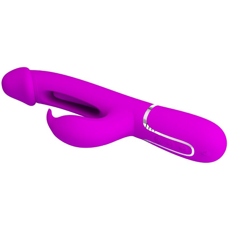 PRETTY LOVE - DEJON RABBIT VIBRATOR 3 IN 1 MULTIFUNKTIONS FUCHSIA