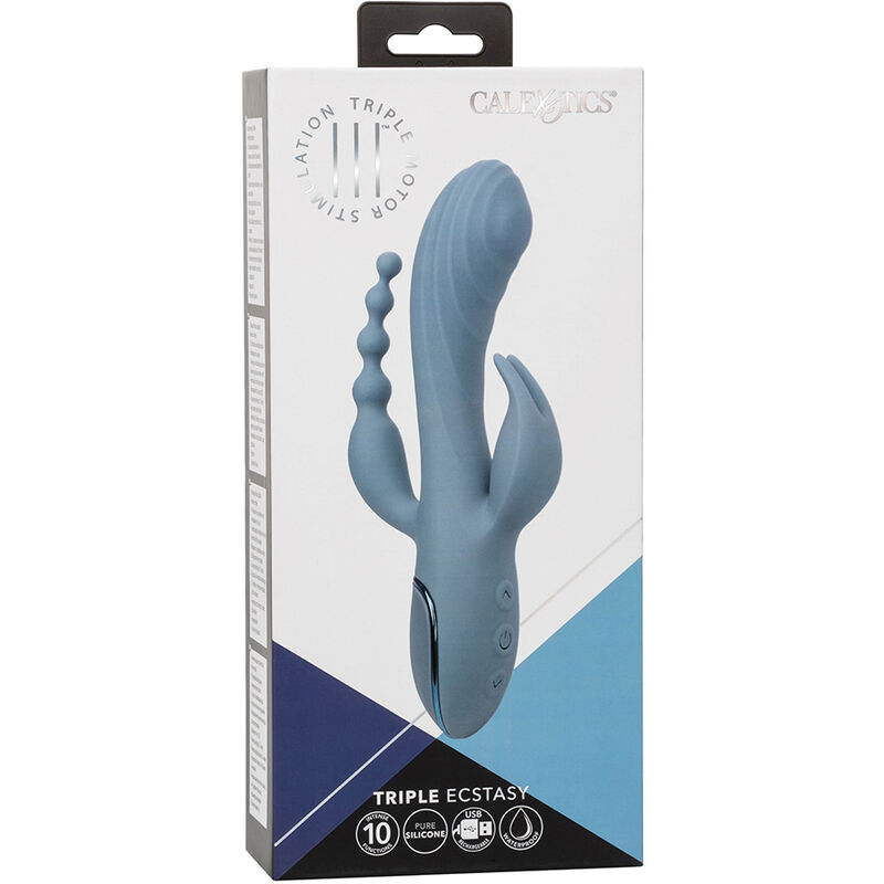 CALEXOTICS - Vibrator Triple Ecstasy Grau