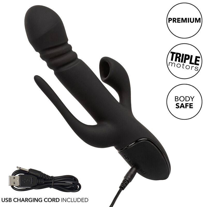 CALEXOTICS - Vibrator Triple Euphoria Schwarz