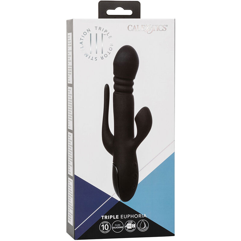 CALEXOTICS - Vibrator Triple Euphoria Schwarz