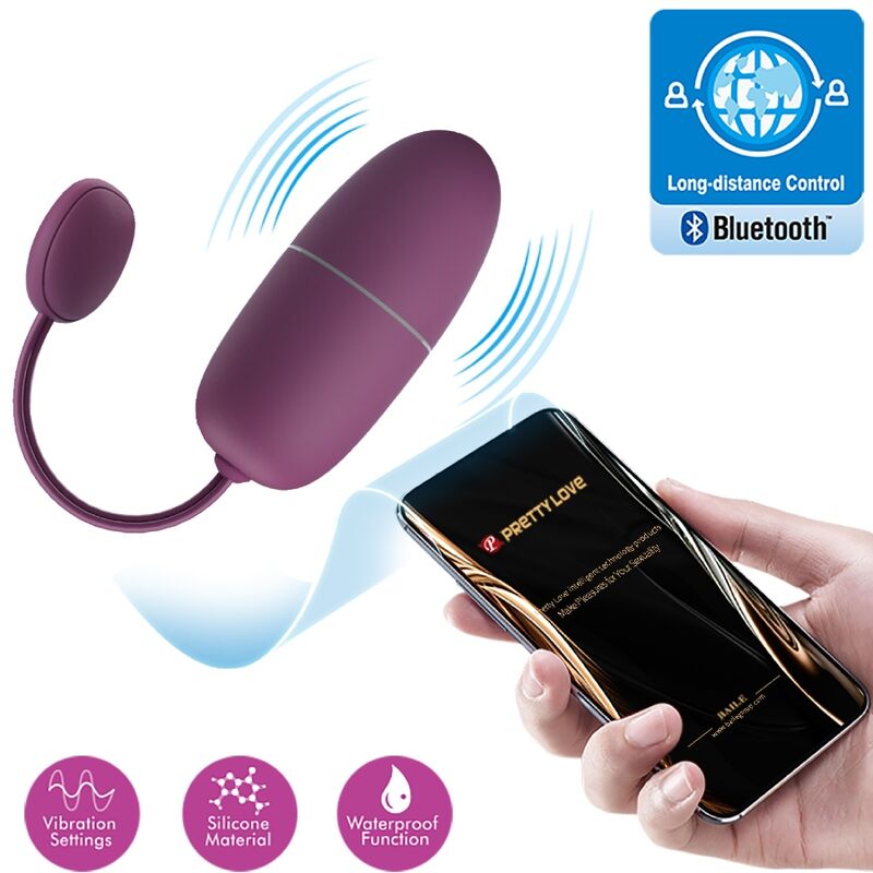 PRETTY LOVE - NYMPH VIBRATIONS-EI APP-GESTEUERT LILA