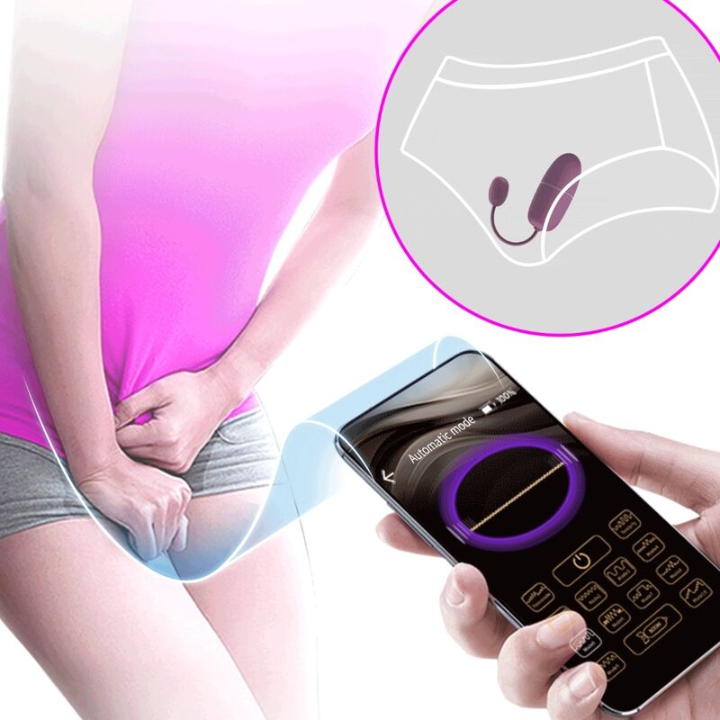 PRETTY LOVE - NYMPH VIBRATIONS-EI APP-GESTEUERT LILA