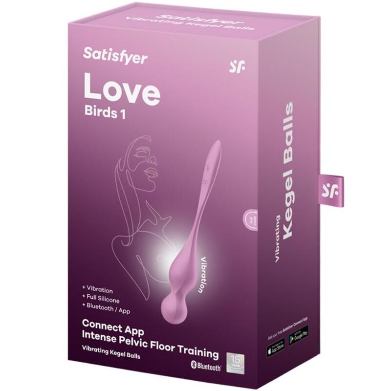 SATISFYER - LOVE BIRDS VIBRIERENDE KEGELKUGELN ROSA