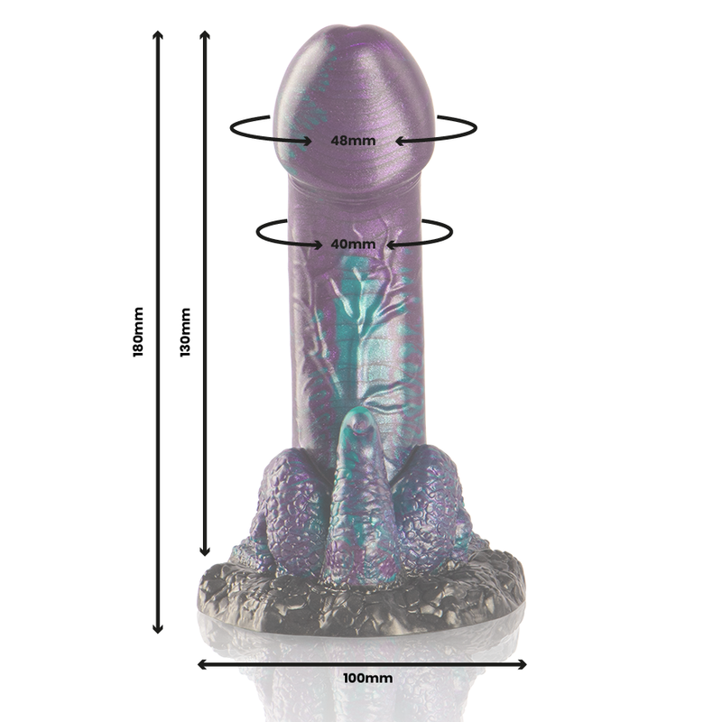 EPIC - BASILISK DILDO DOPPELT SCHUPPIGES VERGNÜGEN, KLEINE GRÖSSE