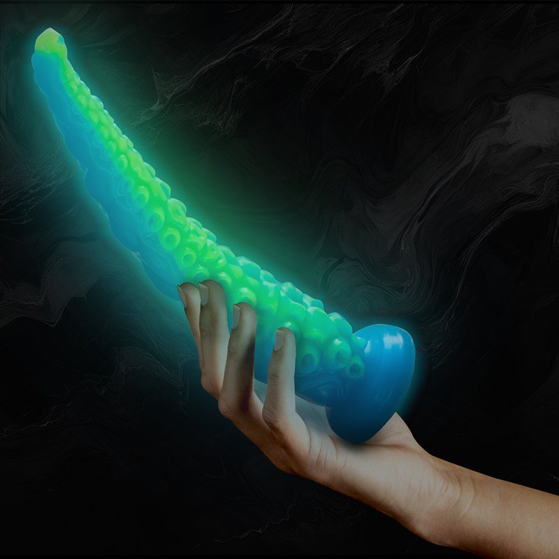 EPIC - SCYLLA FLUORESZIERENDER DÜNNER TENTAKELDILDO, GROSSE GRÖSSE
