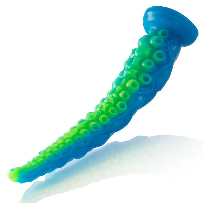 EPIC - SCYLLA FLUORESZIERENDER DÜNNER TENTAKELDILDO, GROSSE GRÖSSE