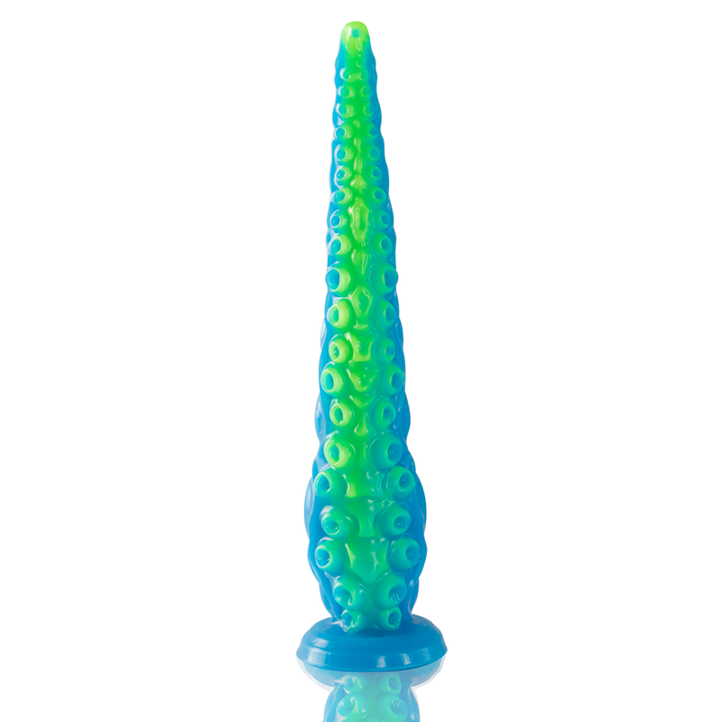 EPIC - SCYLLA FLUORESZIERENDER DÜNNER TENTAKELDILDO, GROSSE GRÖSSE