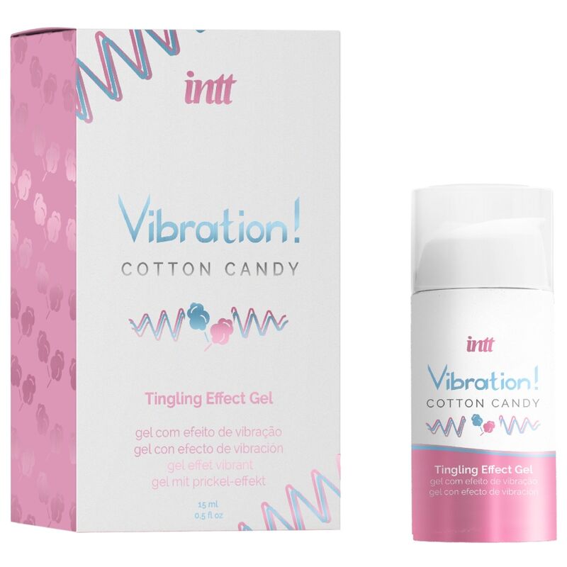 INTT - Kraftvolles Intimulations-Zuckerwatte-flüssiges Vibrator-Gel 15 ml