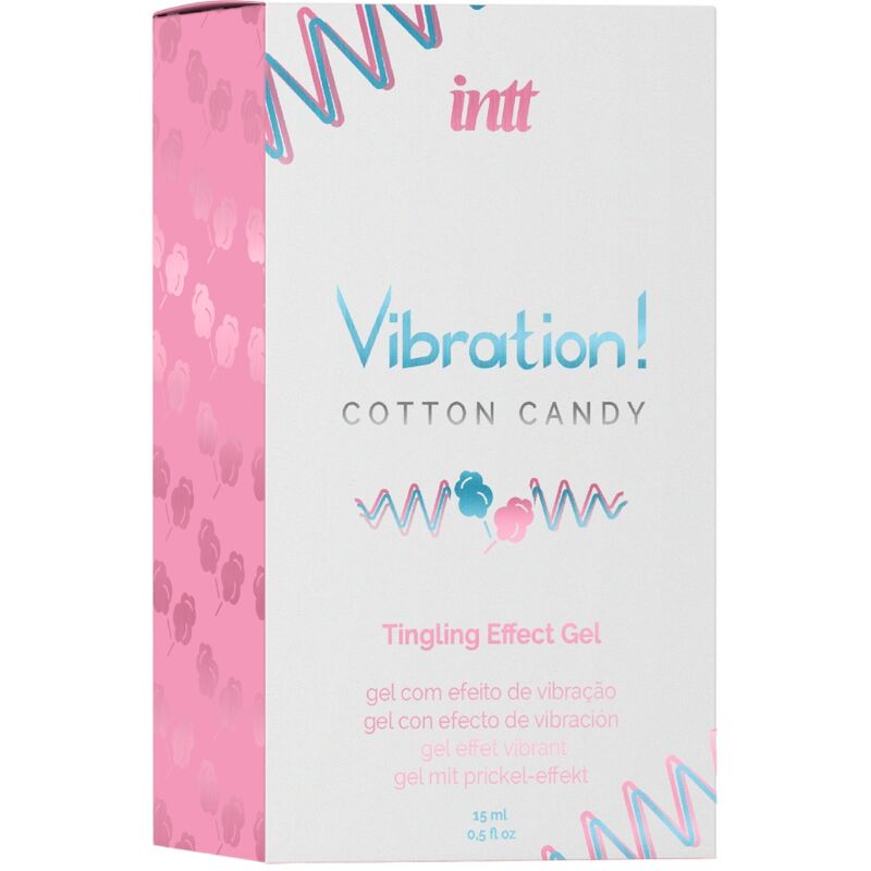 INTT - Kraftvolles Intimulations-Zuckerwatte-flüssiges Vibrator-Gel 15 ml