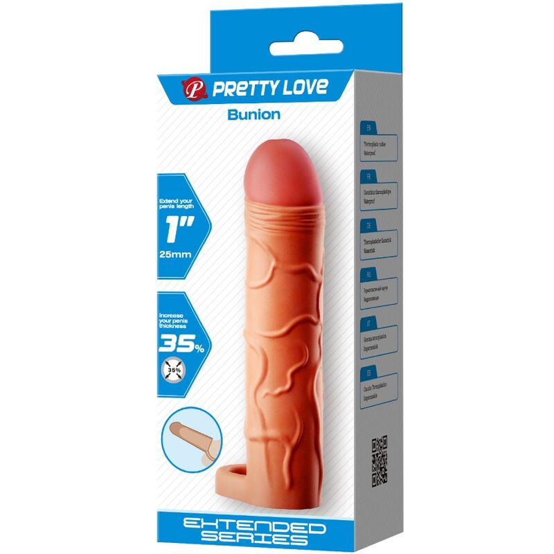 PRETTY LOVE - BUNION EXTENSIONIERENDER STIMULIERENDER PENISÜBERZUG