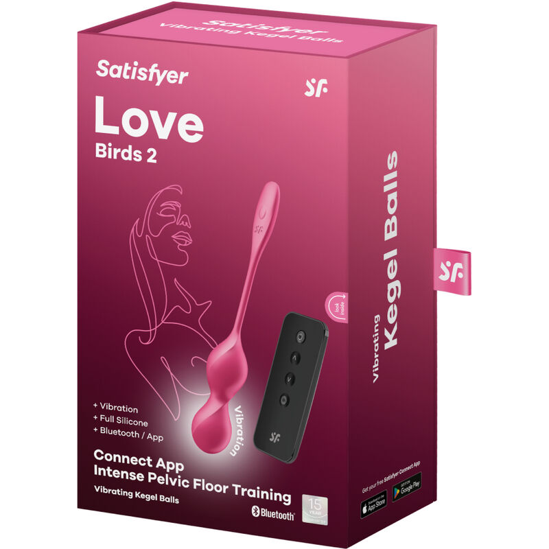 SATISFYER - LOVE BIRDS 2 Vibrations-Kegel-Kugeln + kostenlose App