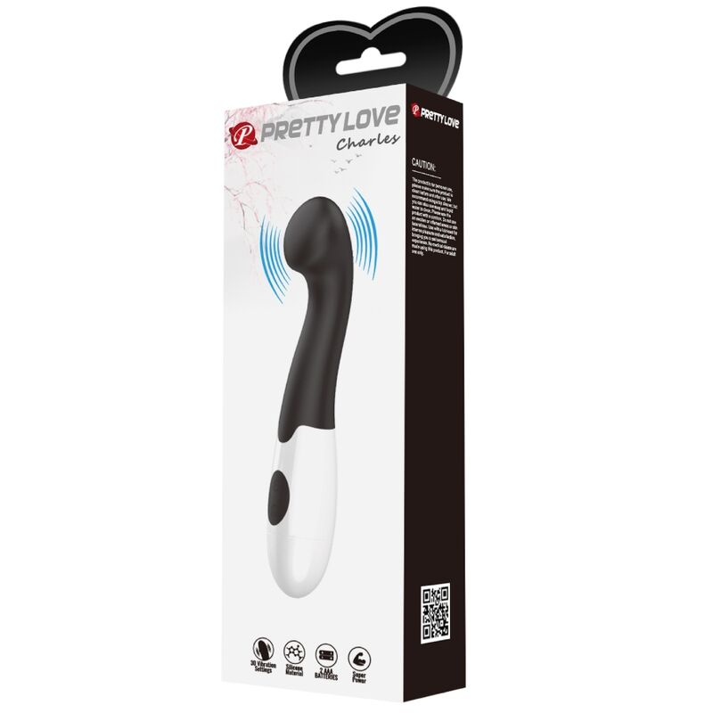 PRETTY LOVE - CHARLES G-SPOT VIBRATOR 30 MODI Schwarz