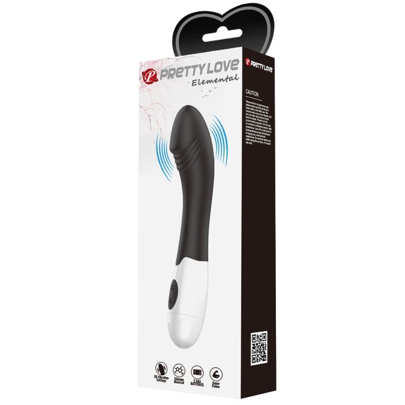 PRETTY LOVE - ELEMENTAL G-SPOT VIBRATOR 30 MODI Schwarz