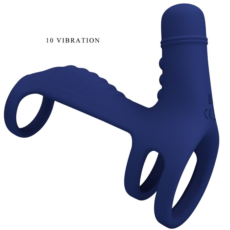 PRETTY LOVE - ELISH VIBRATIONSRING MIT VERLÄNGERUNG BLAU