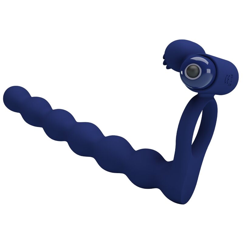 PRETTY LOVE - AJMAL Vibrationring mit Stecker Blau