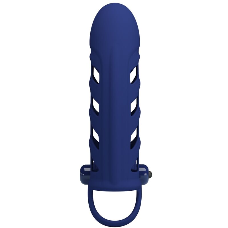 PRETTY LOVE - ALTAF Vibratorring mit Silikonhülle Blau