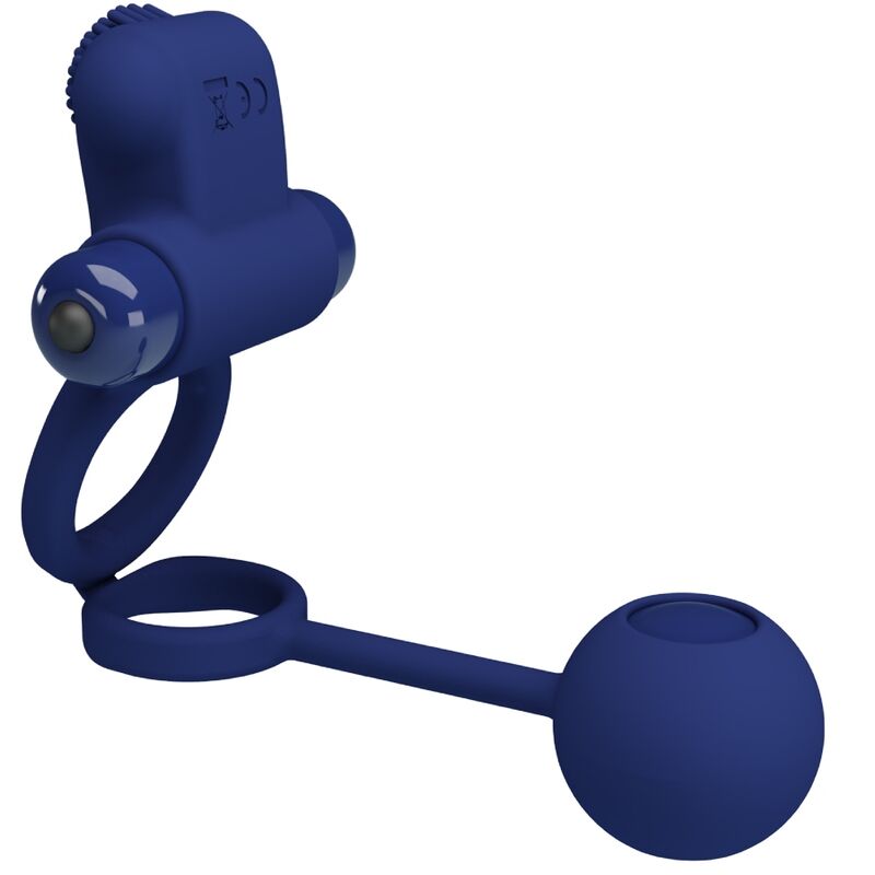 PRETTY LOVE - REMINGTON Doppeld Vibrationsring mit Stecker Blau