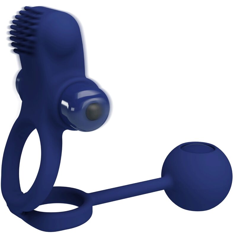 PRETTY LOVE - REMINGTON Doppeld Vibrationsring mit Stecker Blau