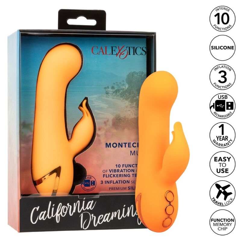 CALEXOTICS - MONTECITO MUSE Vibrator Rabbit Orange von CALIFORNIA DREAMING