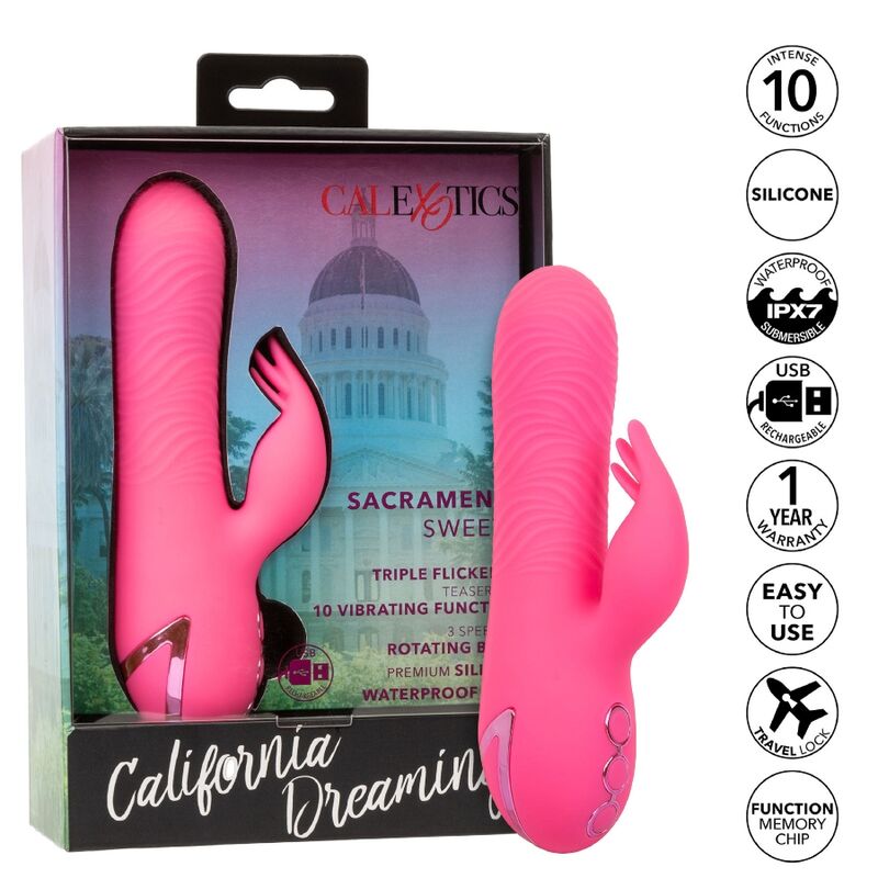 CALEXOTICS - SACRAMENTO SWEETIE VIBRATOR RABBIT ROSA VON CALIFORNIA DREAMING